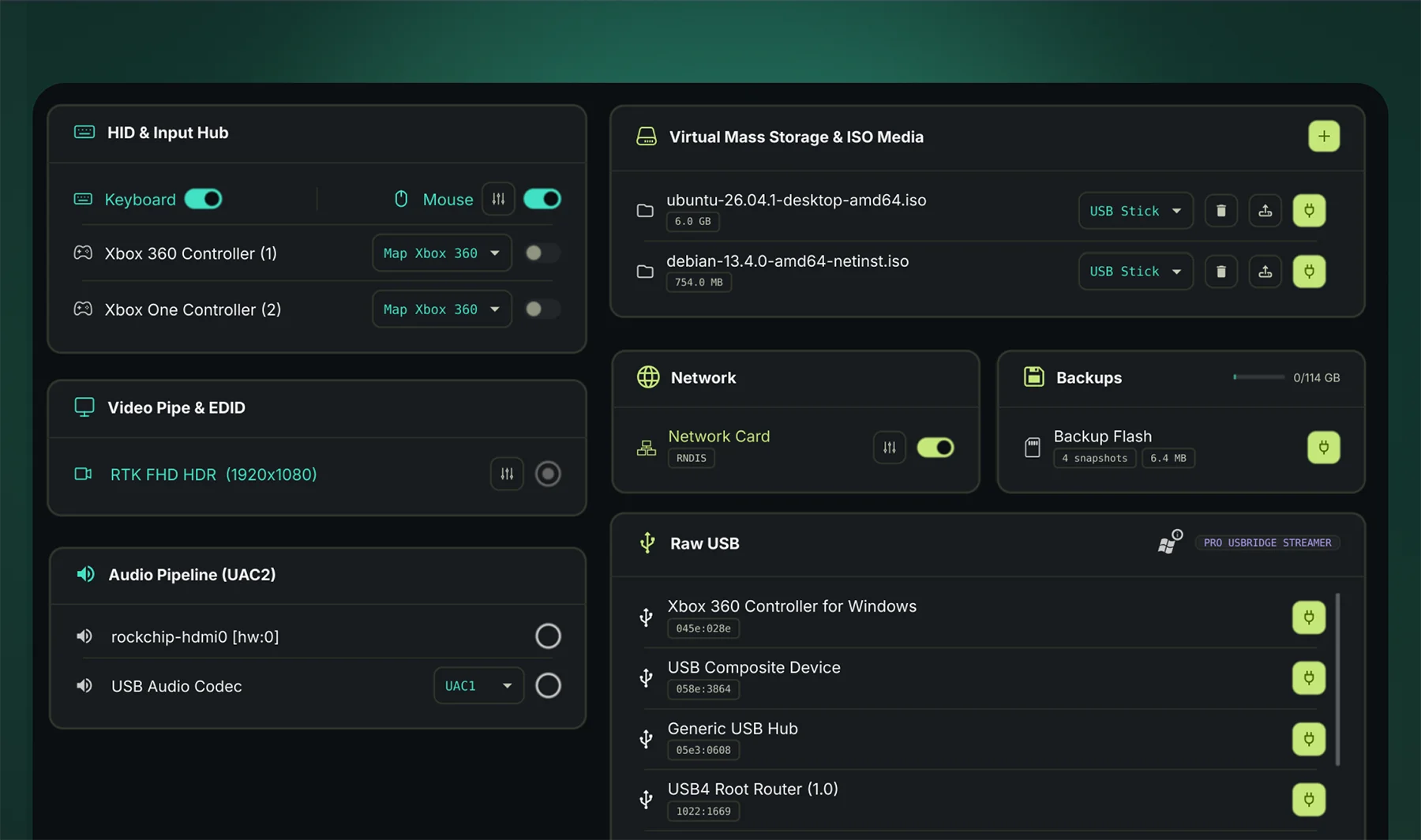 USBridge Virtual Storage & ISO Media